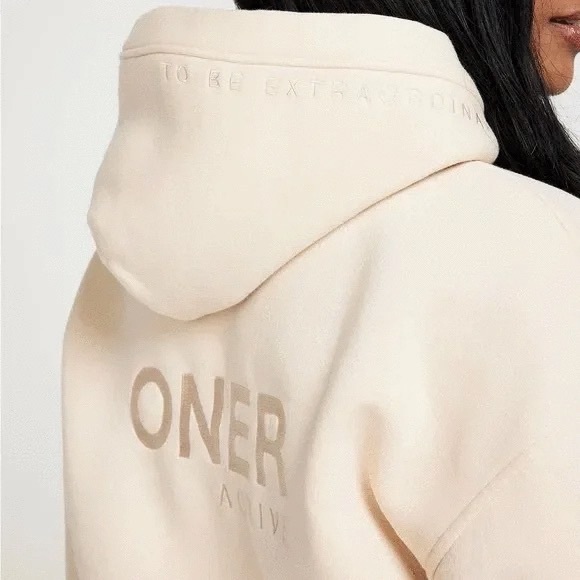 Oner Active Limited Edition Classic Lounge Hoodie Oatmeal Size Extra Small - Picture 3 of 10